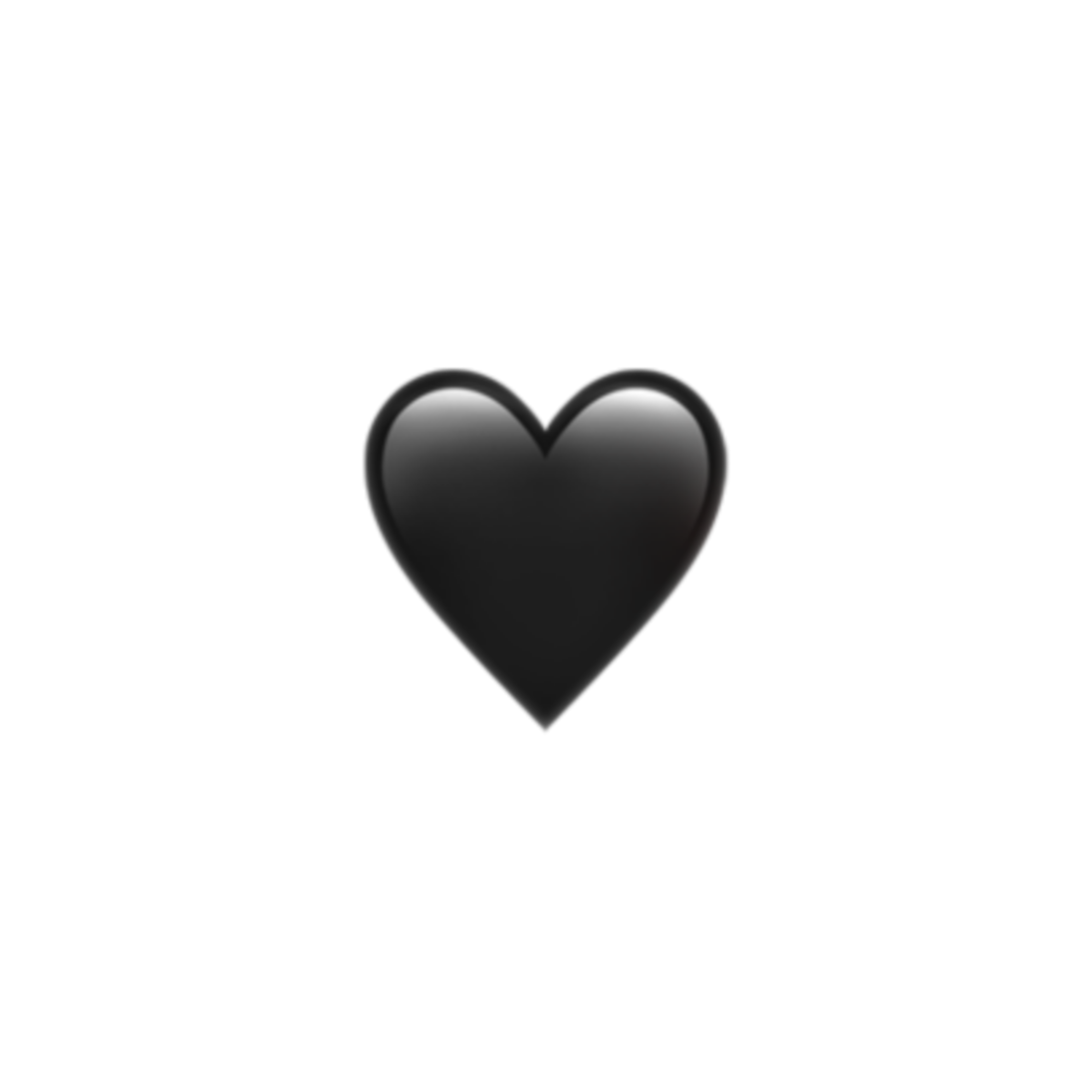 love-black-heart-emoji-blackheart-iphone-sticker-by-satou