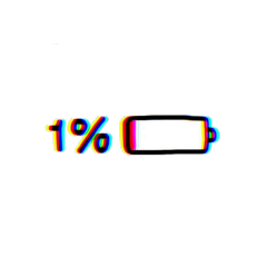 battery batterylow phone iphone red glitch freetoedit