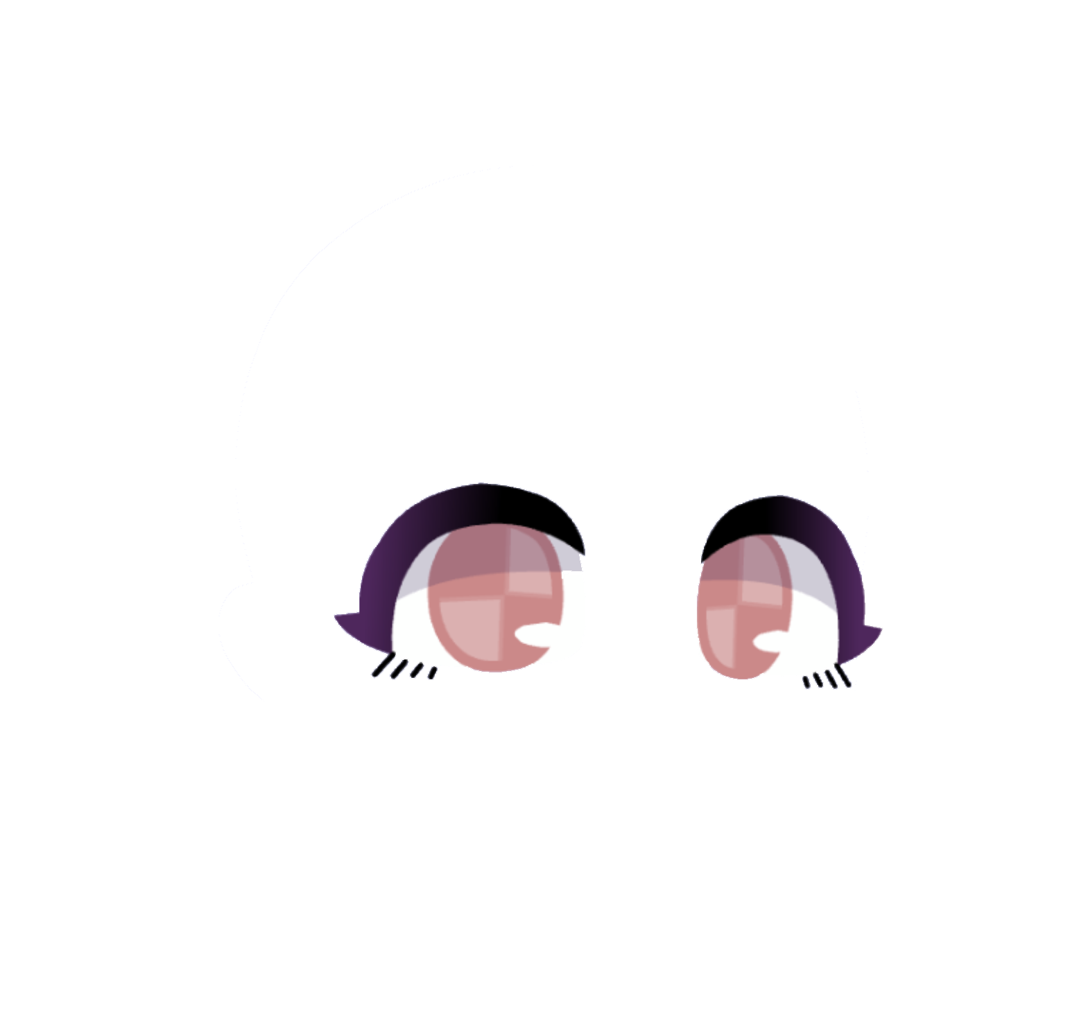Глаза гача лайф с обработкой на прозрачном фоне