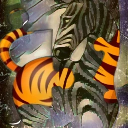 freetoedit srcpuzzlepieces puzzlepieces zebra tiger