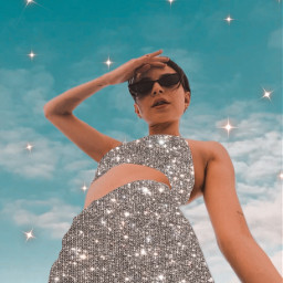 girl sparkle glitter replay aesthetic sky freetoedit
