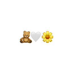 stikcets emoji orsacchiotto fiore giallo cuore cuori tumblr cute freetoedit