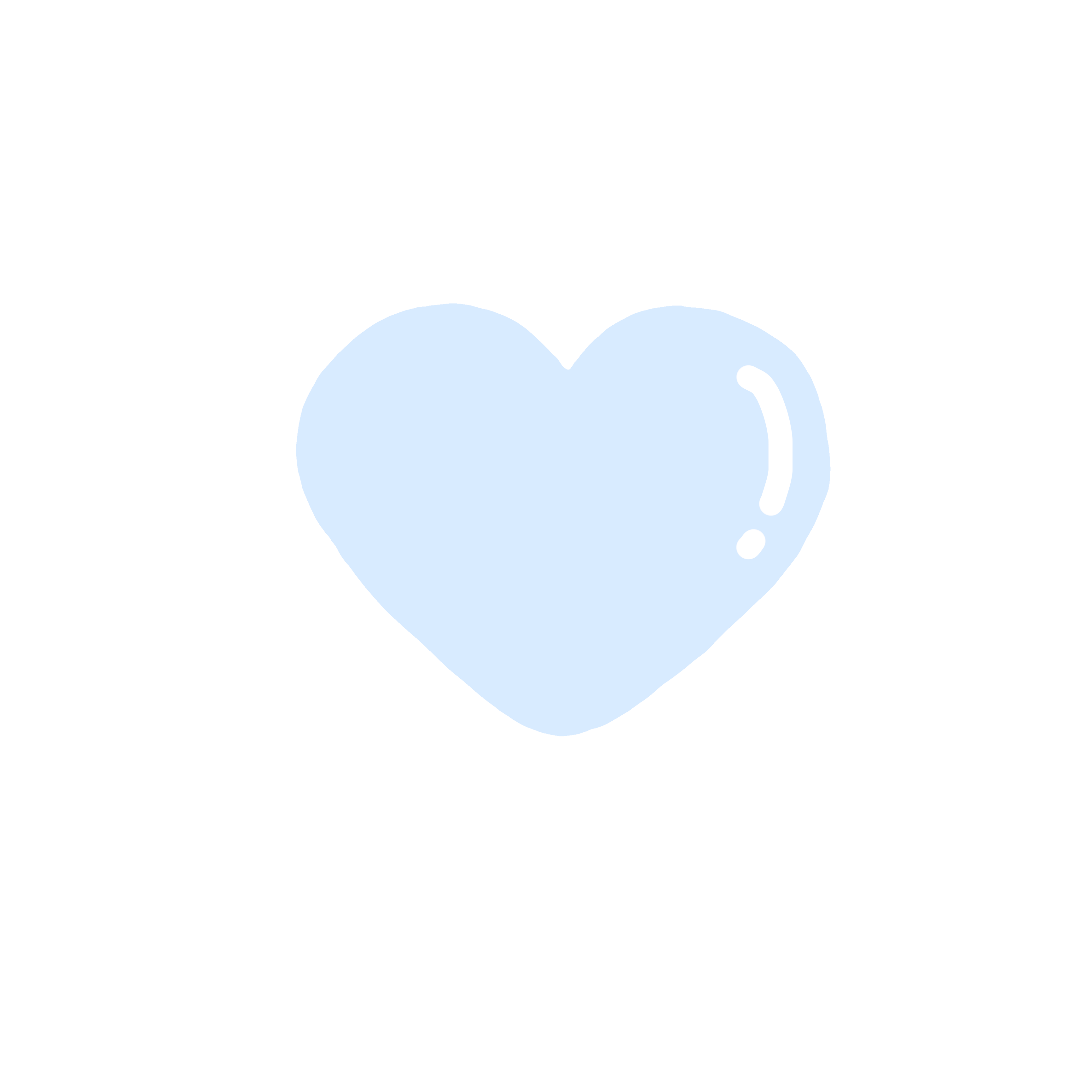 青 水色 はーと ハート Heart かわいい 可愛い Sticker By Kaerunorinchan09