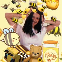yellow bee bees bumblebee bumblebees black cute pretty edit aesthetic honey bear teddybear teddy minecraft minecraftbee charli damelio charlidamelio brown happy pic art heart orange freetoedit srcbethequeenbee bethequeenbee
