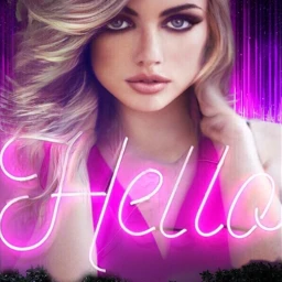 woman hello beautiful cool attractive ecneonsign freetoedit