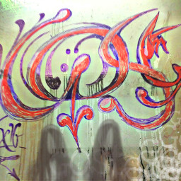 freetoedit graffiti ghost myart mirror