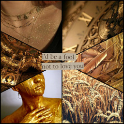 gold goldaesthetic moodboard freetoedit