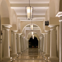background symmetry scenery hall hallway freetoedit