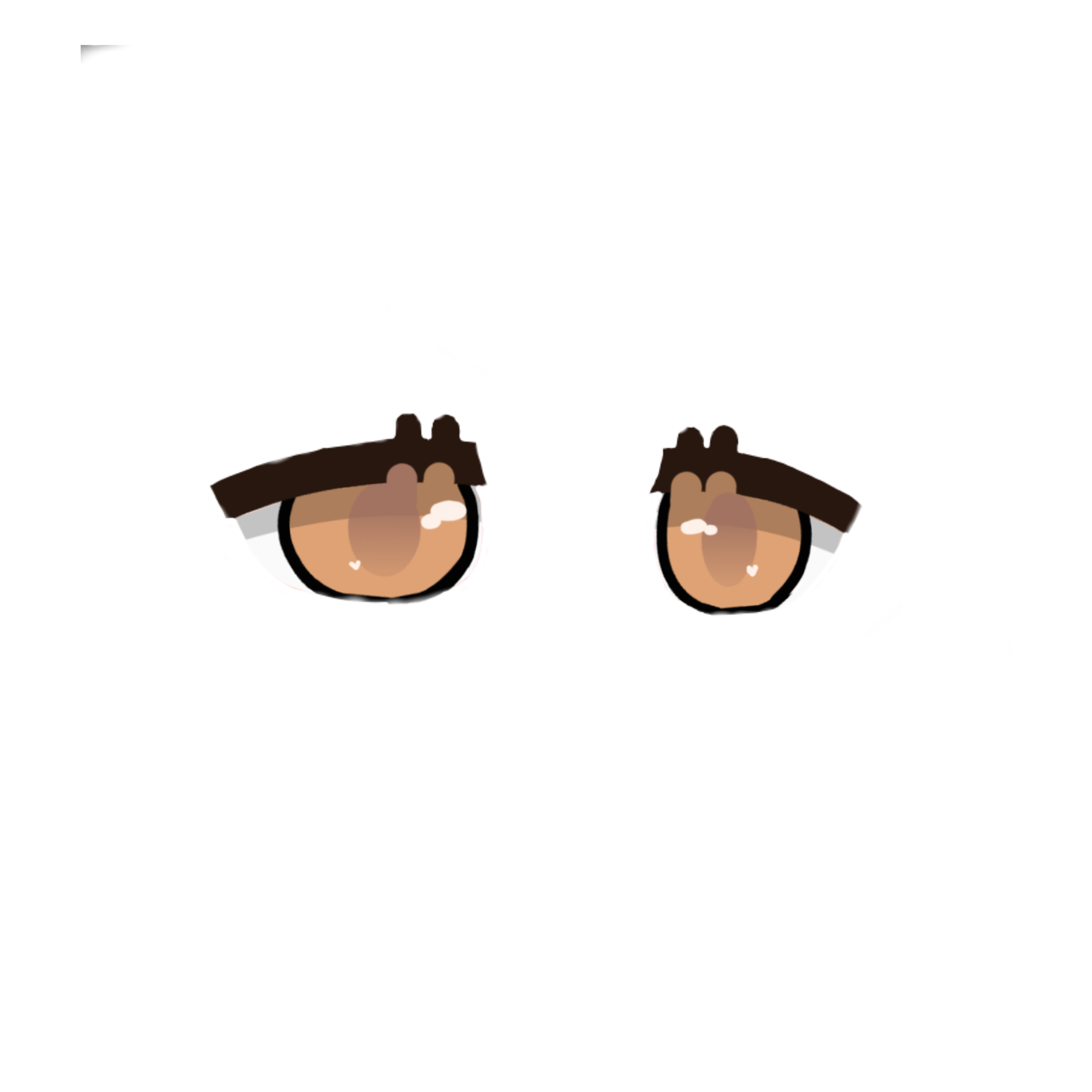 Gacha Eyes Closed PNG