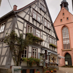 michelstadt oldtown historicalplaces oldhouse church