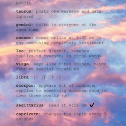 zodiacsigns clouds facts aesthetic groupchat fyp