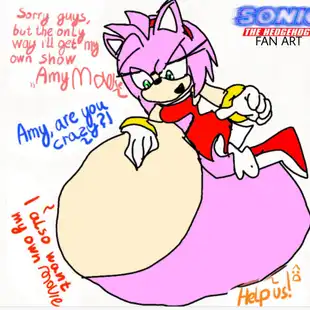 Amy Eating Sonic Ate Amy