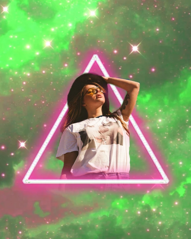 Girl Sky Nubes Cielo Neon Green Image By Margo P Girl Sky Nubes Cielo Neon Green Image By Margo P