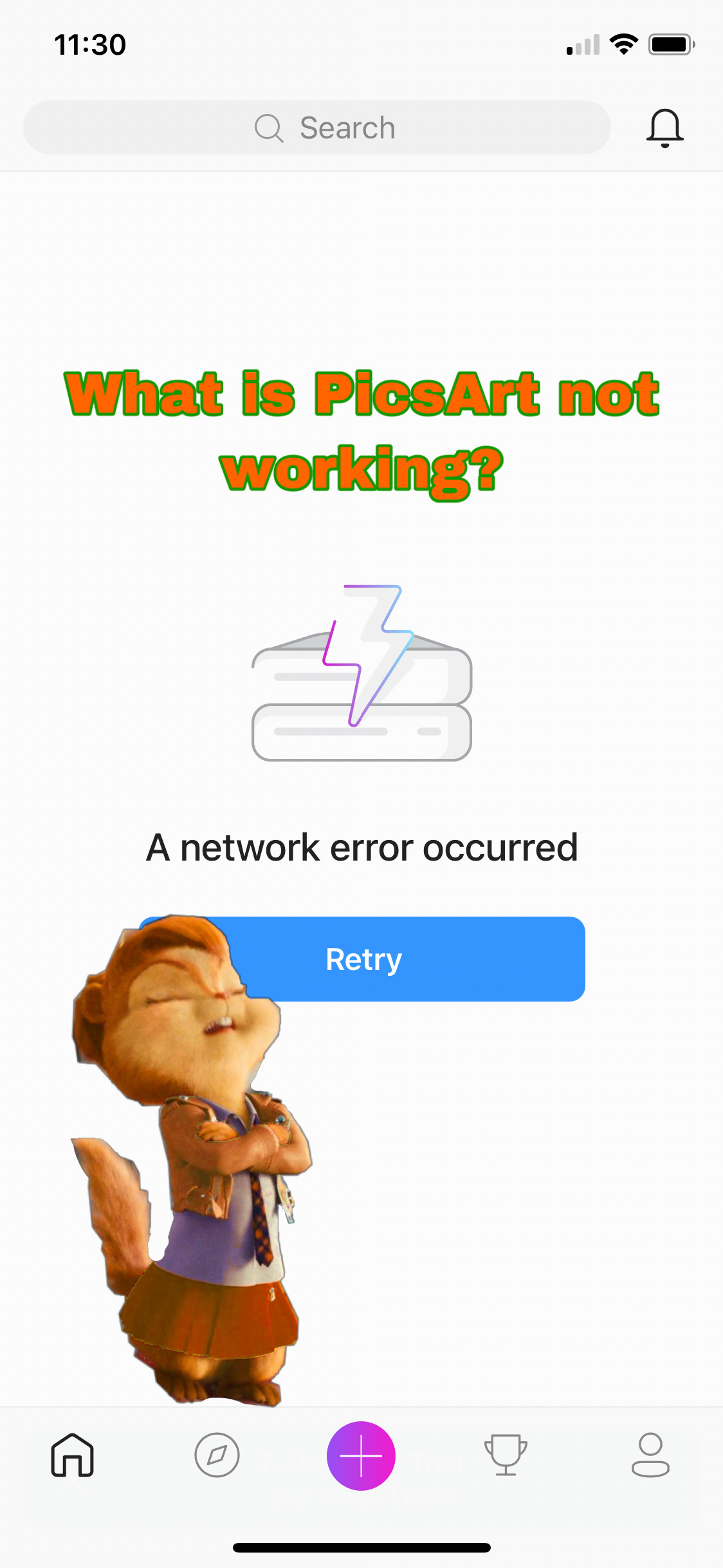 Network Error Similar Hashtags Picsart