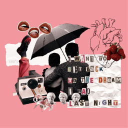 art aesthetic vintage collage heypicsart mirror lips pink red paper newspaper polaroid flower strawberry heart quotes music people couple summer frame blackandwhite aestheticedit vintageaesthetic argentina freetoedit