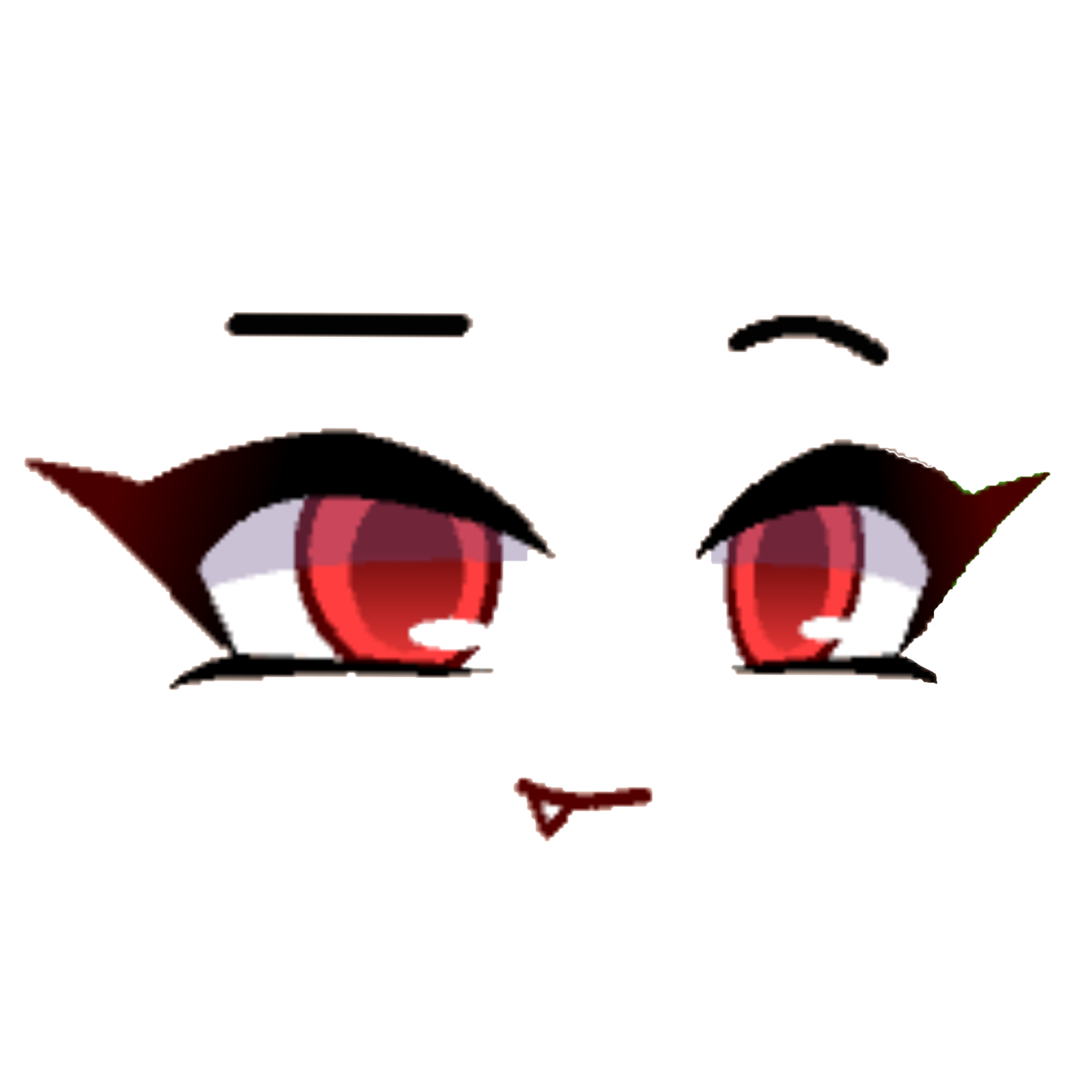 gach Leader He Has A Vampire Bite And A Scar - Boca Realista Gacha Life, HD  Png Download , Transparent Png Image - PNGitem