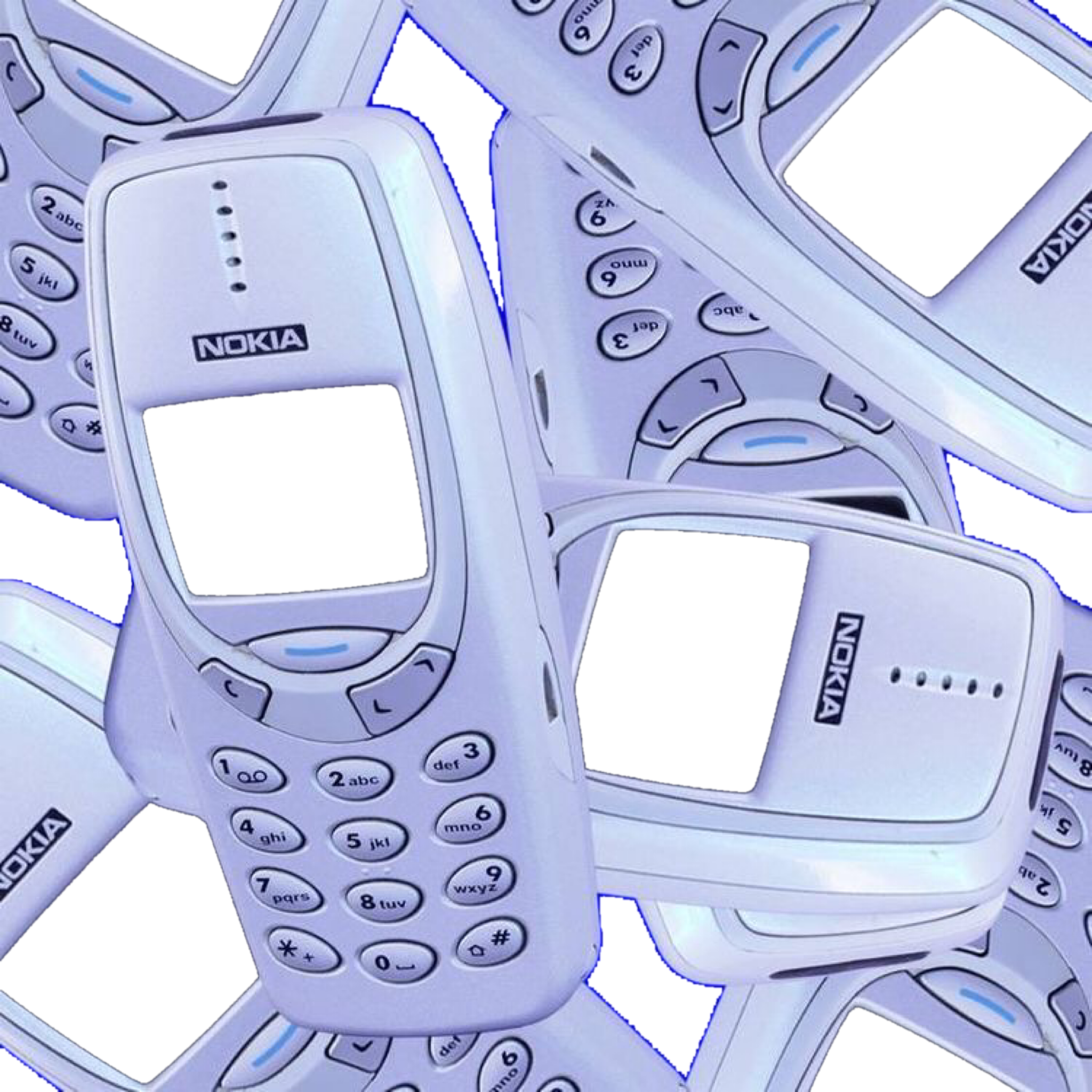 Download Nokia Blue Cyber Y2K Aesthetic Wallpaper