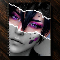 makeup purple boy edits effects freetoedit ircdesignanotebook designanotebook