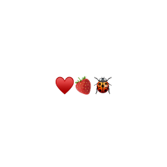 red aesthetic sticker random heart ladybug strawberry niche idek freetoedit