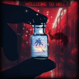 welcome hell paradis red hot soul peace freetoedit ircminimagicbottle minimagicbottle