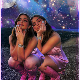 sisters twins sister twin space outerspace