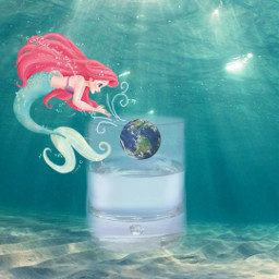 mermaid freetoedit ircglassofwater glassofwater