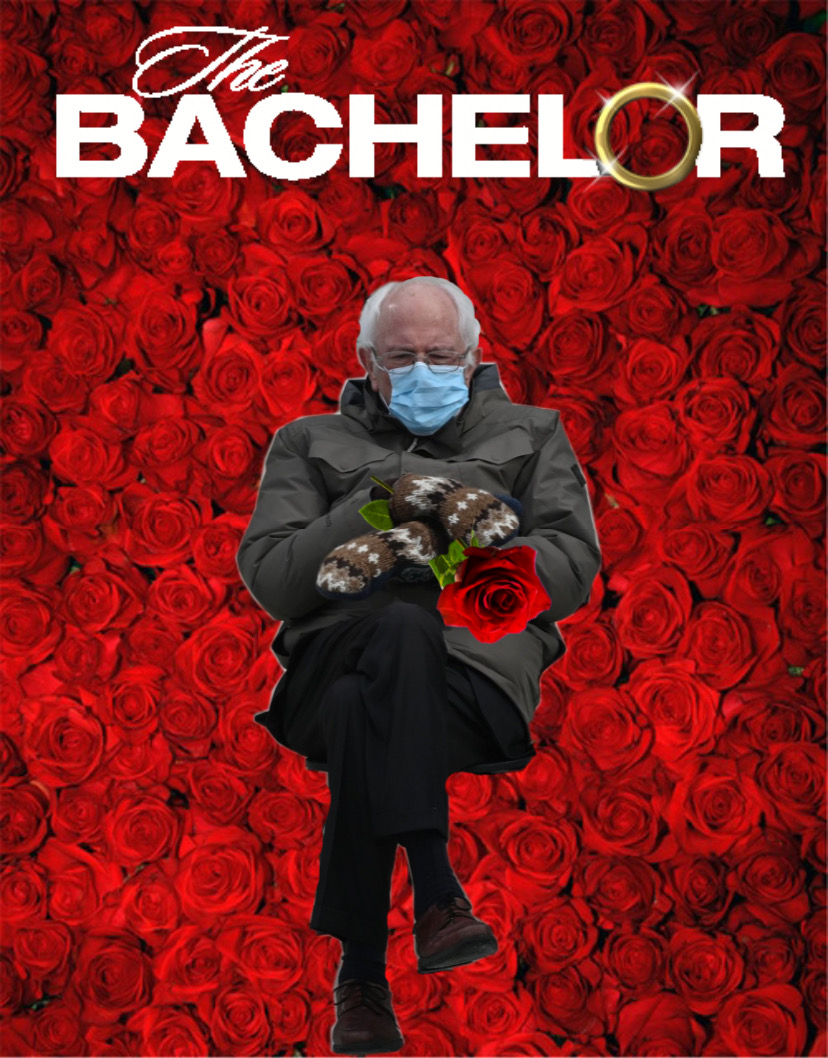 In the most exciting season yet. #bernie #thebachelor 