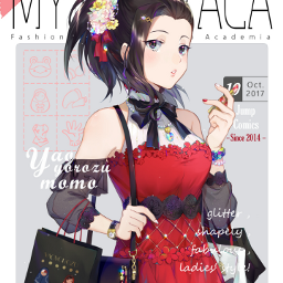 momoyaoyorozu magazinecover mha