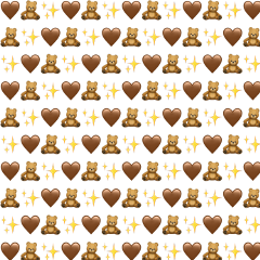 sticker brown stars background emojibackgrounds emoji hearts aesthetic tumblr freetoedit