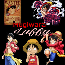 luffy onepiece wanted anime freetoedit
