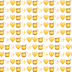 foryou freetoedit aesthetic tumblr yellow hearts stars emoji emojibackgrounds backgrounds