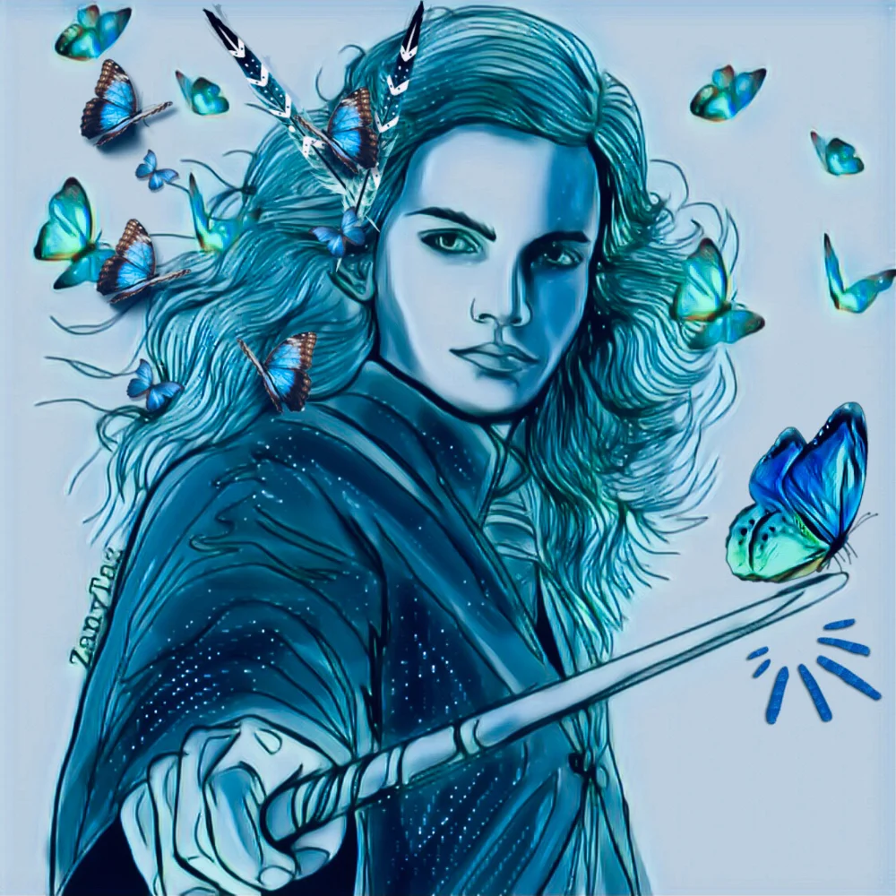 #magicbutterflies #magiceffectwhiteice #harrypottercharacter #bluelady