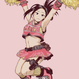 newoutfit momoyaoyorozu mha cheerleading