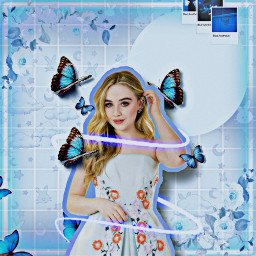 sabrinacarpenter blue aesthetic butterflies freetoedit srcbluebutterflies bluebutterflies