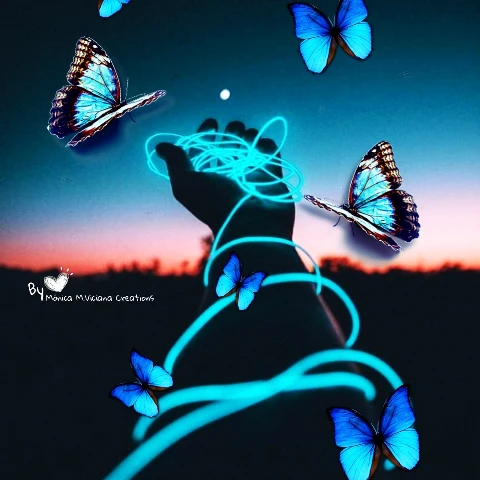 #freetoedit,#srcbluebutterflies,#bluebutterflies