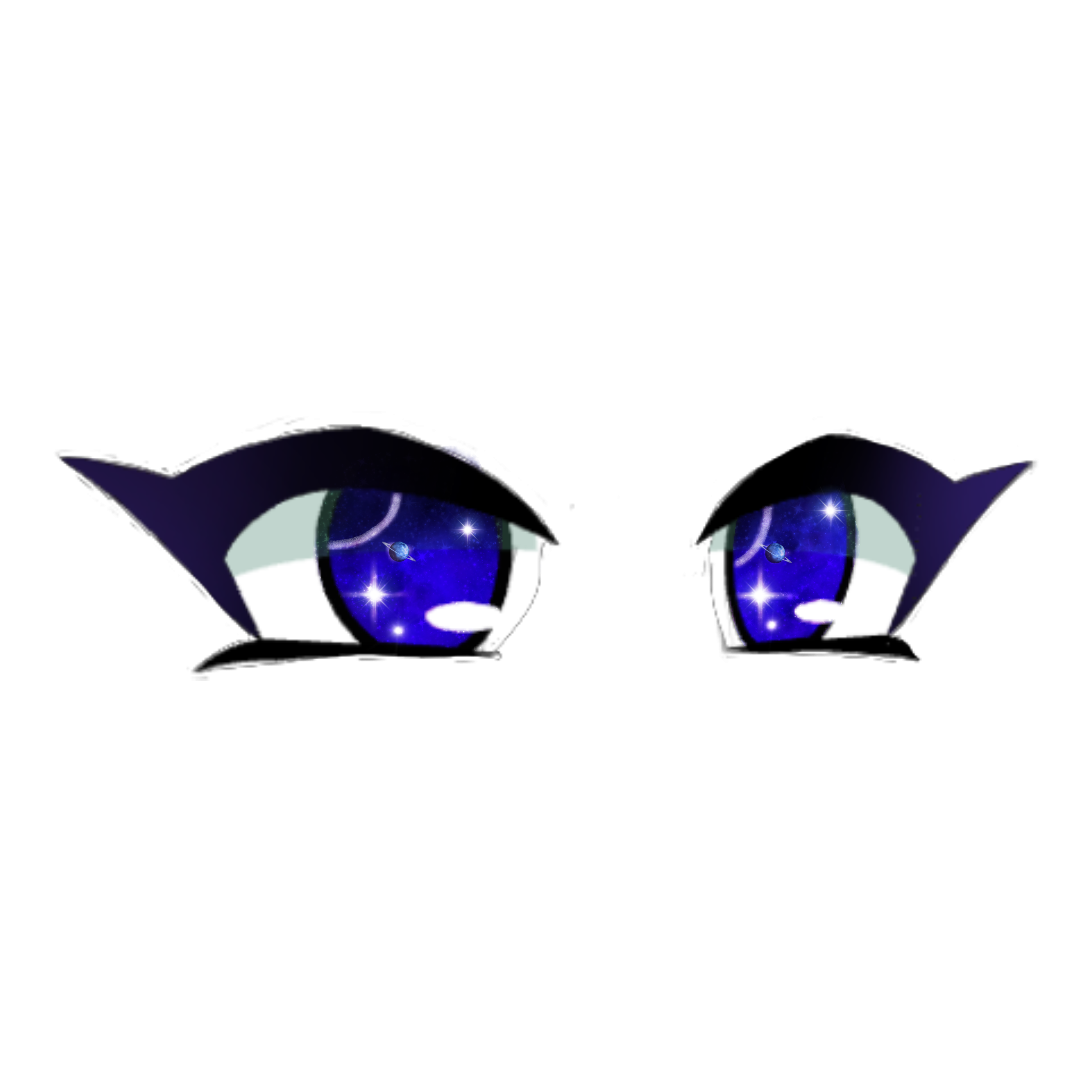 gachalife gachaeyes eyes galaxy sticker by @watercoco