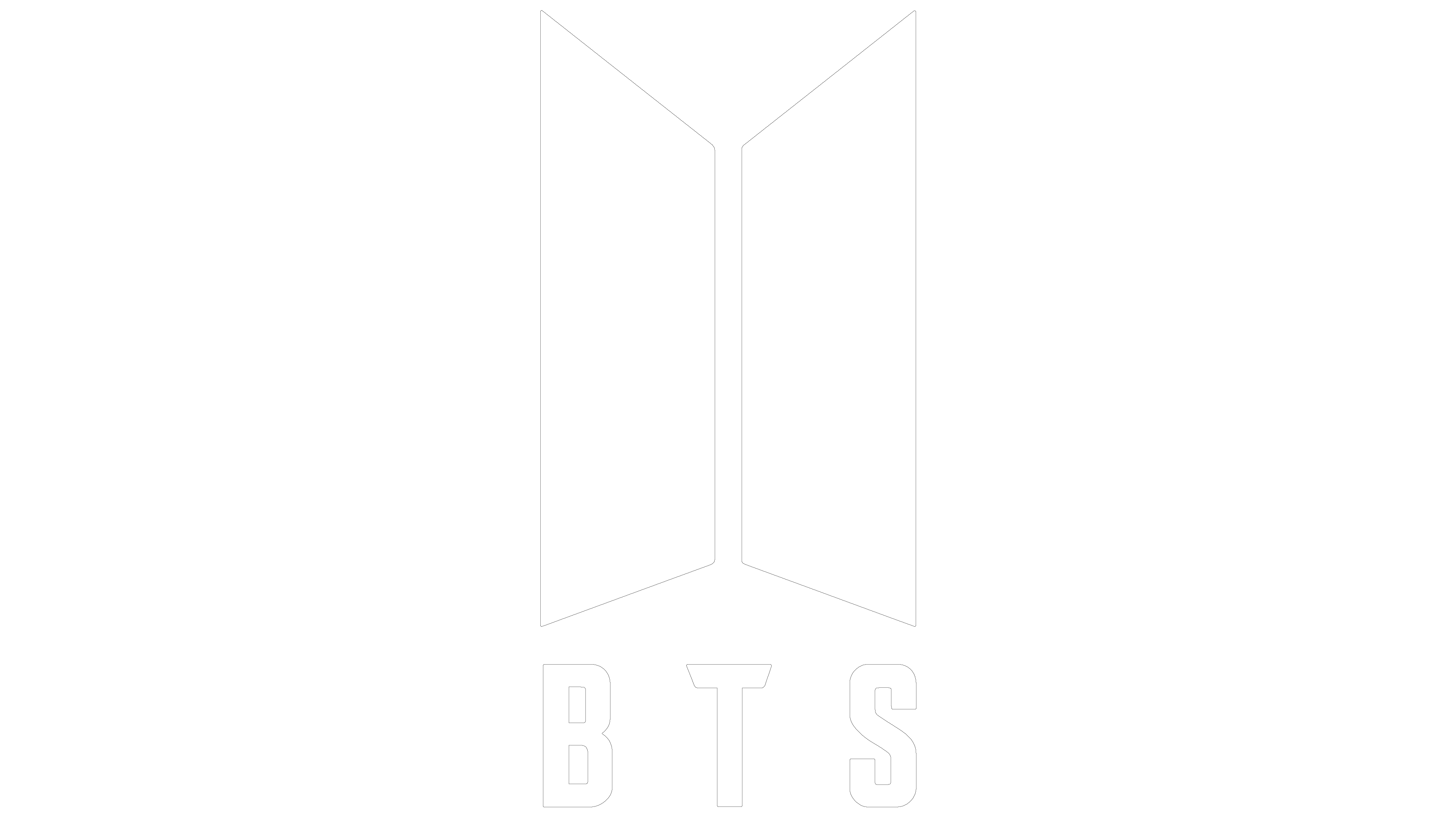 Bts White Logo Png Bts Logo Png And Bts Logo Transparent Clipart Free