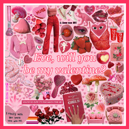 valentinesday valentines willyoubemyvalentine lovecore lgbtq lesbian redandpink redaesthetic pinkaesthetic moodboard hearts redheart redroses pinkcore pngs polyvore rippolyvore freetoedit