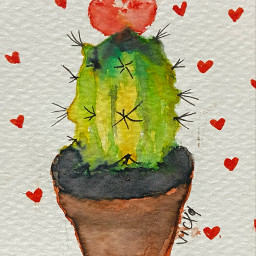 draw drawing cactus love sanvalentinesday