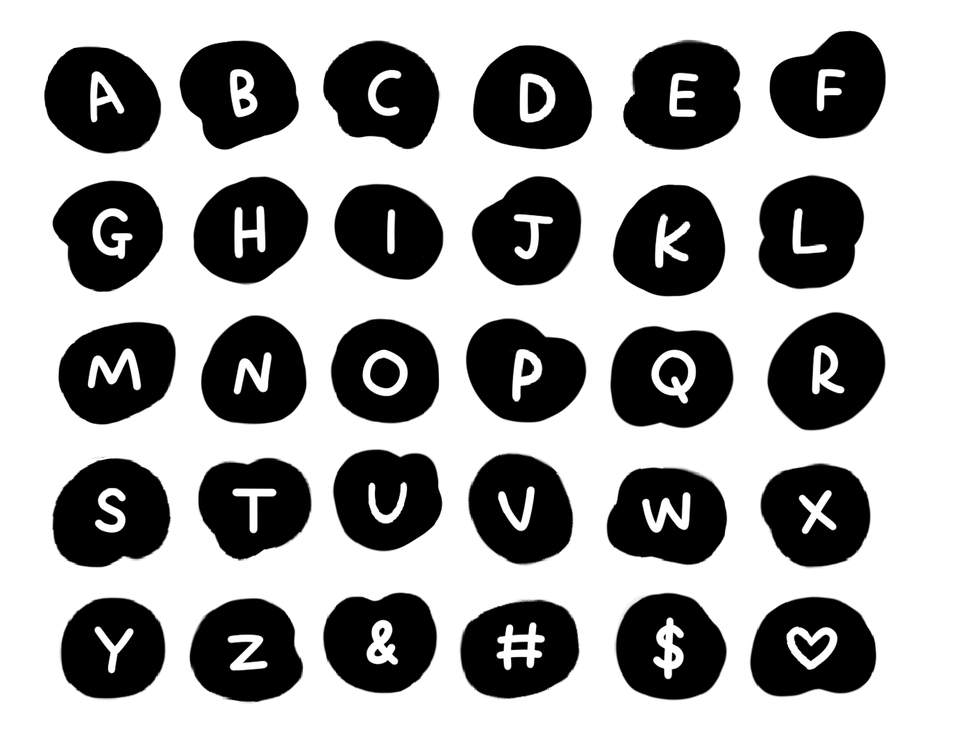 Cute Black Alphabet Png Letters Pinterest Alphabet | My XXX Hot Girl