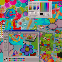 kidcore nostalgia aesthetic wallpaper kidcoreedit nostalgiacore computer windows mspaint