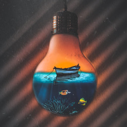 lamp water boat shadow wallpaper picsart piscartchallenge freetoedit