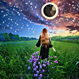 freetoedit lune picsart ircportraitfrombehind portraitfrombehind