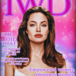 angelinajolie iwd2020 iwd magazine magazinecover rccelebrateinternationalwomen freetoedit