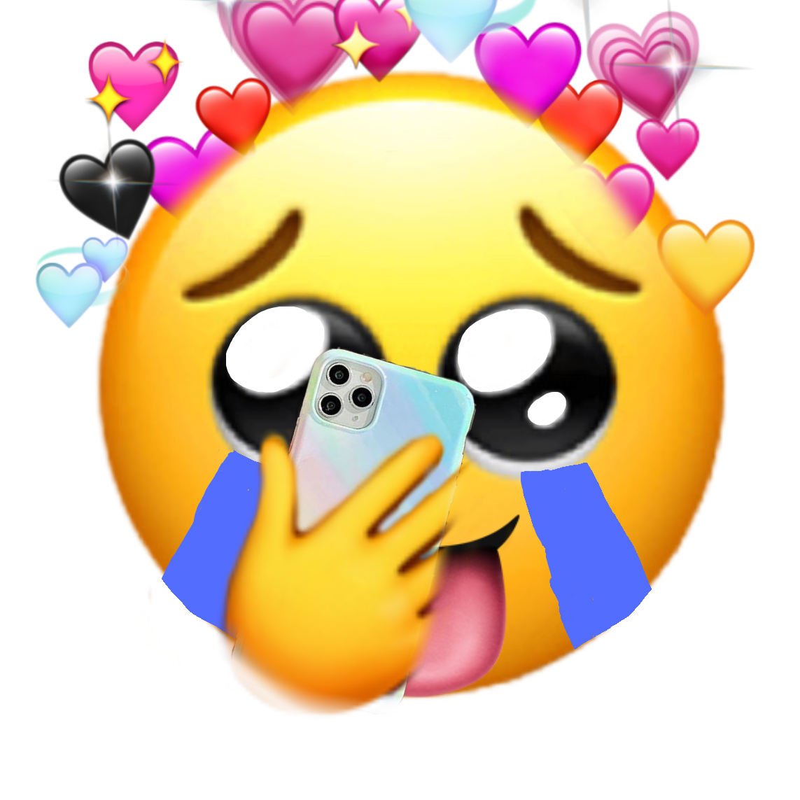 emoji fypシ kalp telefon el dil sticker by eyllecemduman