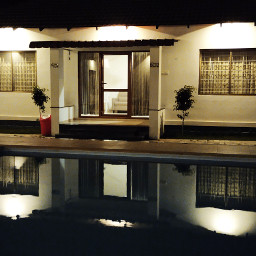 lifestyle home pool nighttime photostory freetoedit