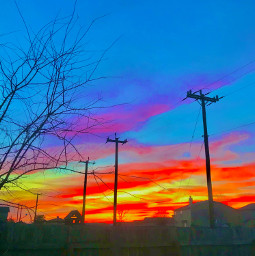freetoedit colorful sunset clouds beauty art