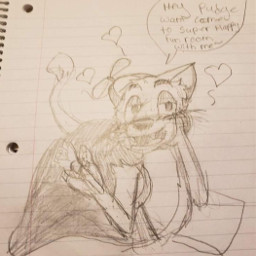 willyswonderland willyweasel weasel willy willytheweasel drawing notebook pudge superhappyfunroom hearts heart pencil pencildrawing