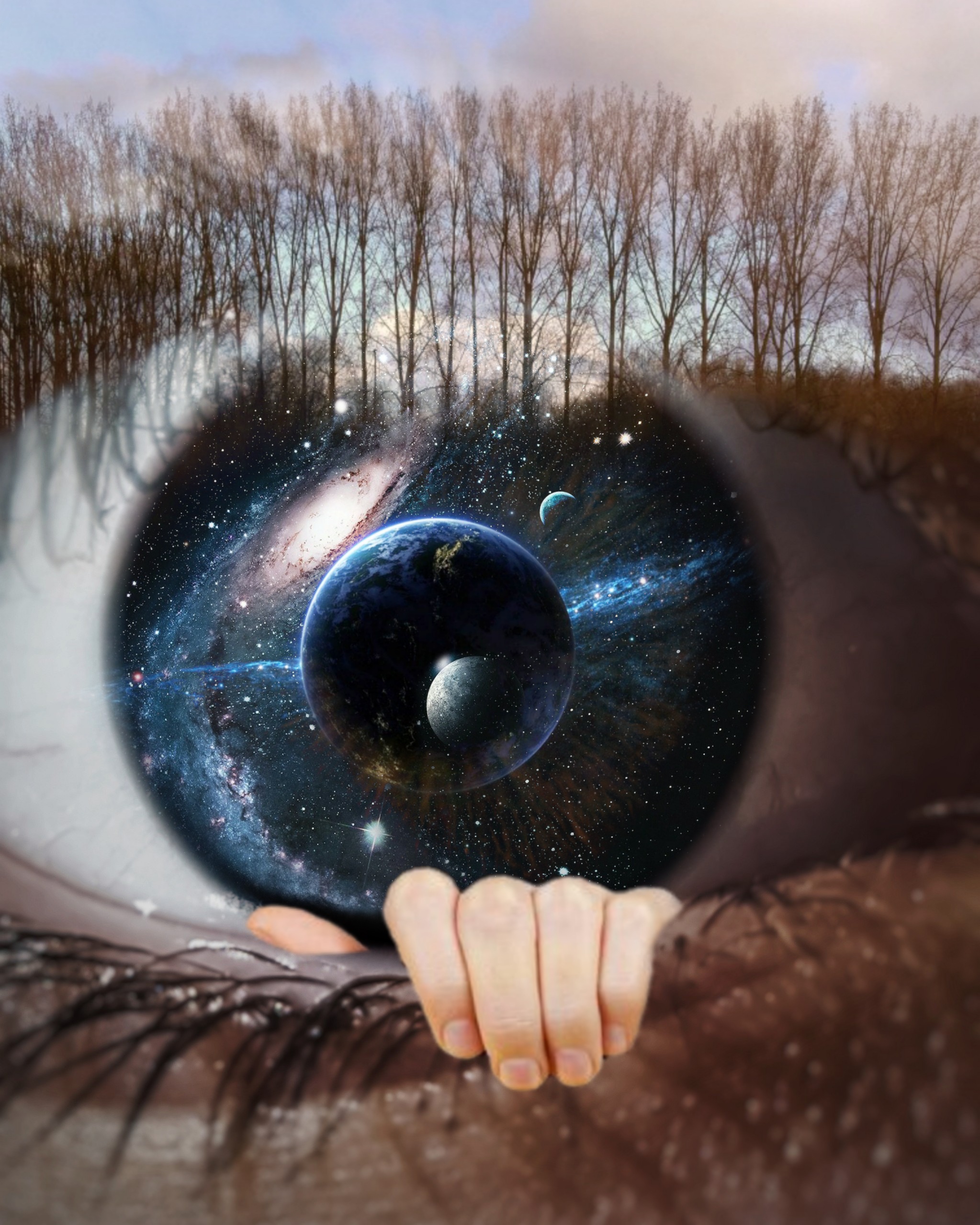 #doubleexposure #eyes #eyeart #forest #galaxy #galaxyeye #myedit #madewithpicsart #surreal #surrealism #araceliss #photomanipulation #freetoedit #imaginati