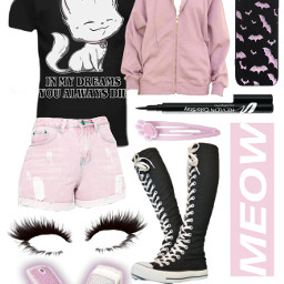 freetoedit emo fashion 2000s outfit pinkoutfit